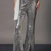 ENDLESS ROSE Pants | Tops*- Sequin Flare Pants