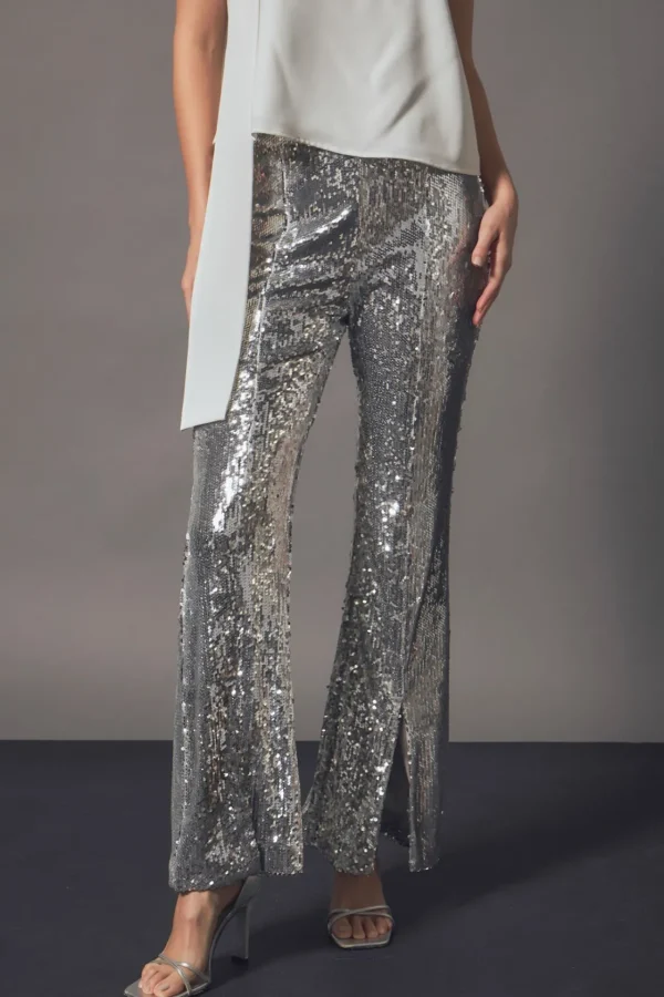 ENDLESS ROSE Pants | Tops*- Sequin Flare Pants