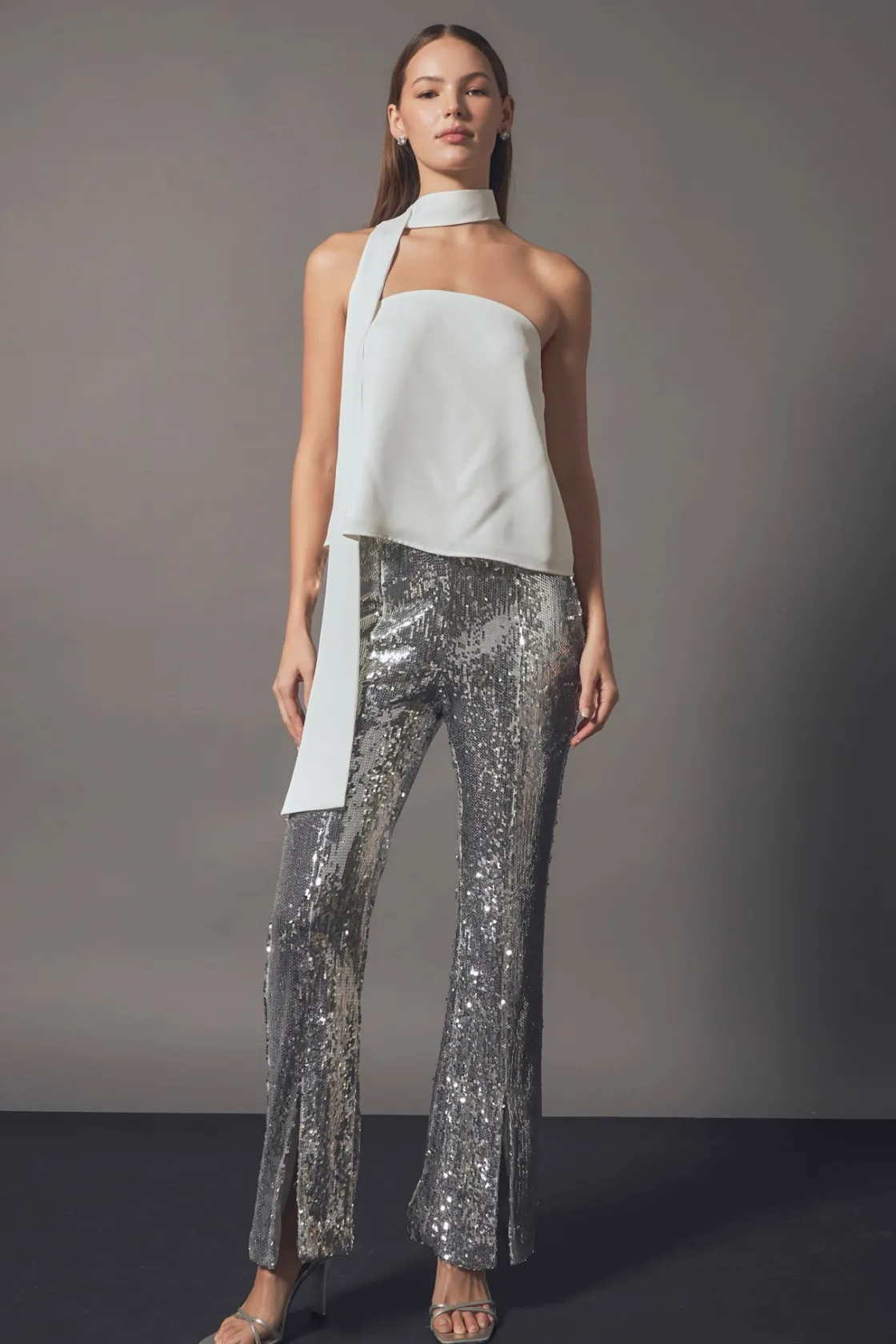 endless_rose__sequin_flar_1.webp ENDLESS ROSE Pants | Tops*- Sequin Flare Pants