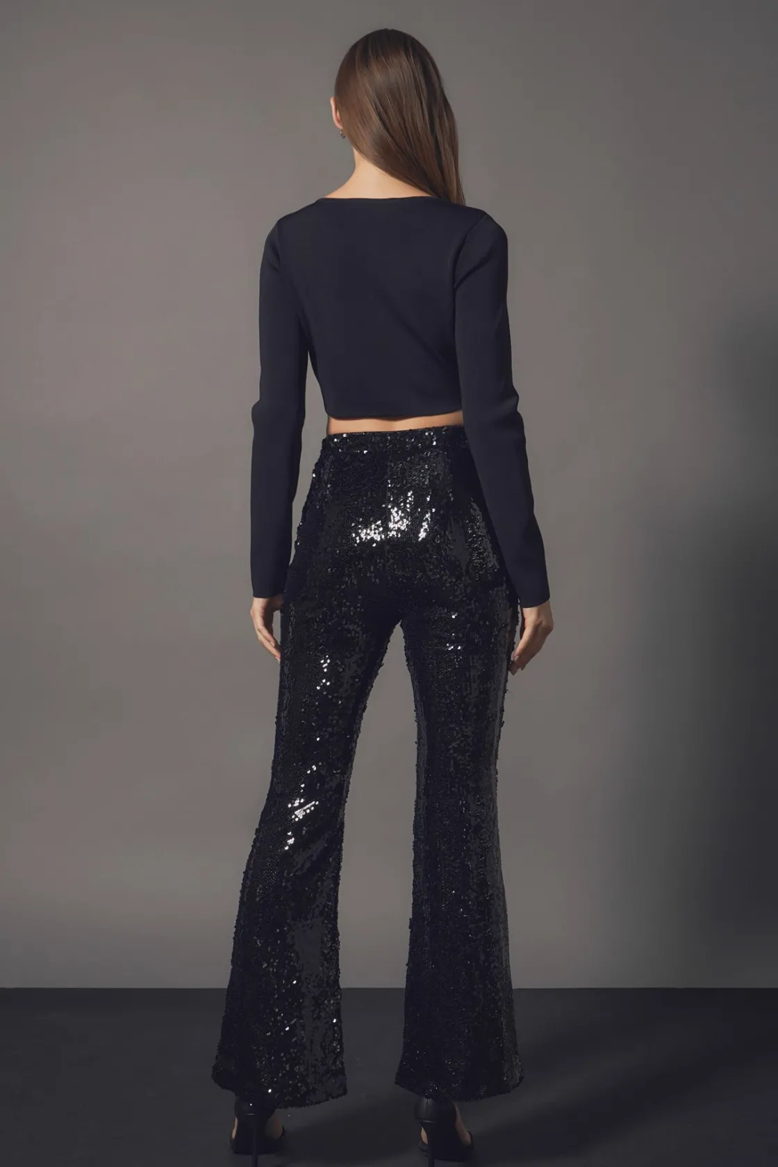 endless_rose__sequin_flar_13.webp ENDLESS ROSE Pants | Tops*- Sequin Flare Pants