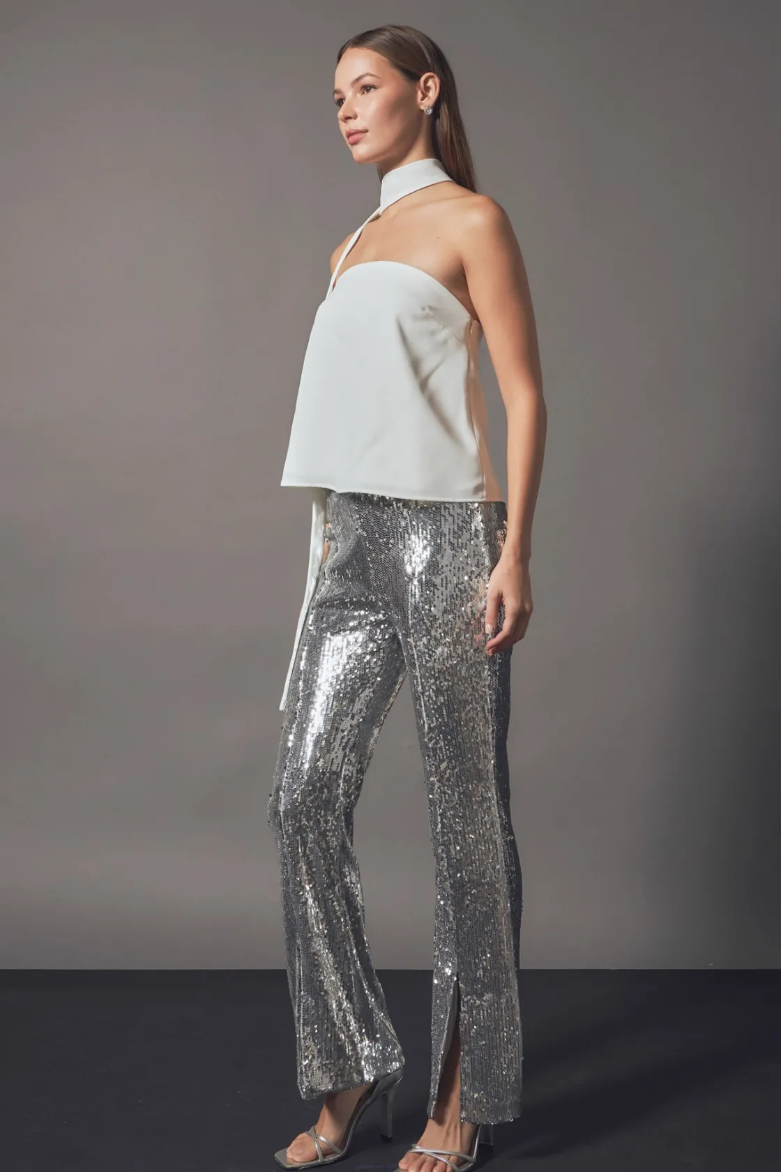 endless_rose__sequin_flar_2.webp ENDLESS ROSE Pants | Tops*- Sequin Flare Pants