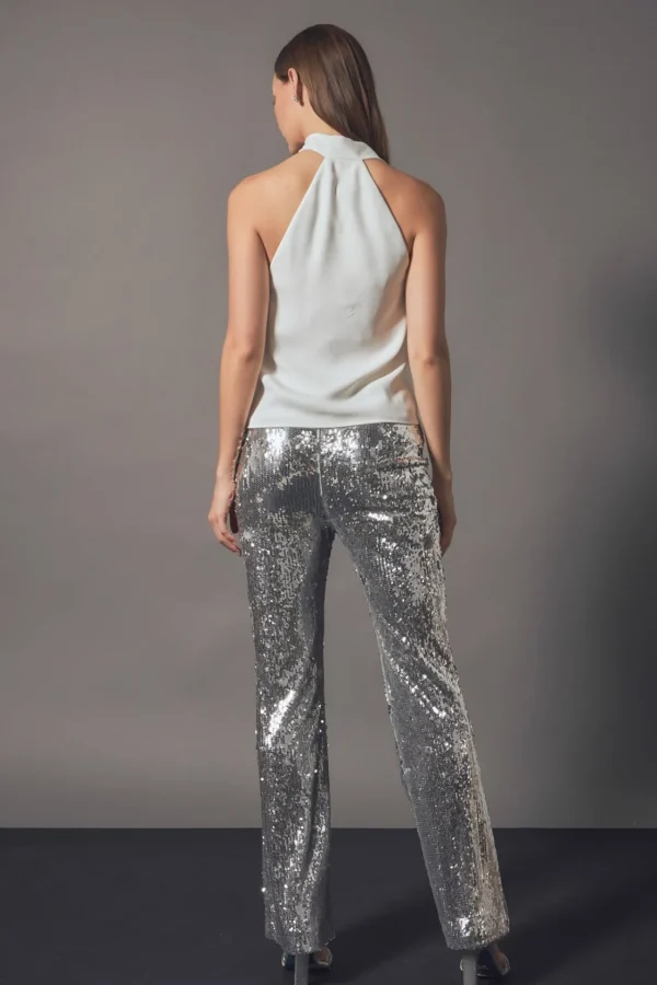 ENDLESS ROSE Pants | Tops*- Sequin Flare Pants