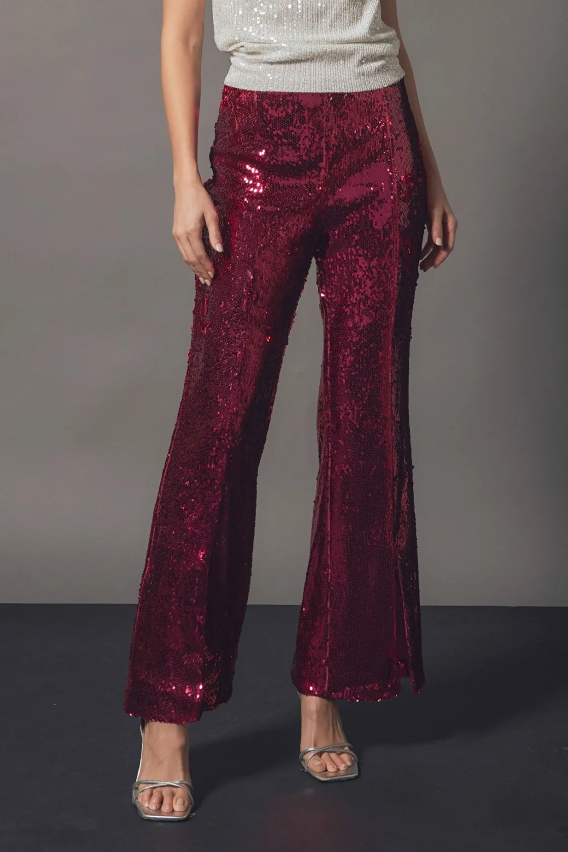 endless_rose__sequin_flar_5.webp ENDLESS ROSE Pants | Tops*- Sequin Flare Pants