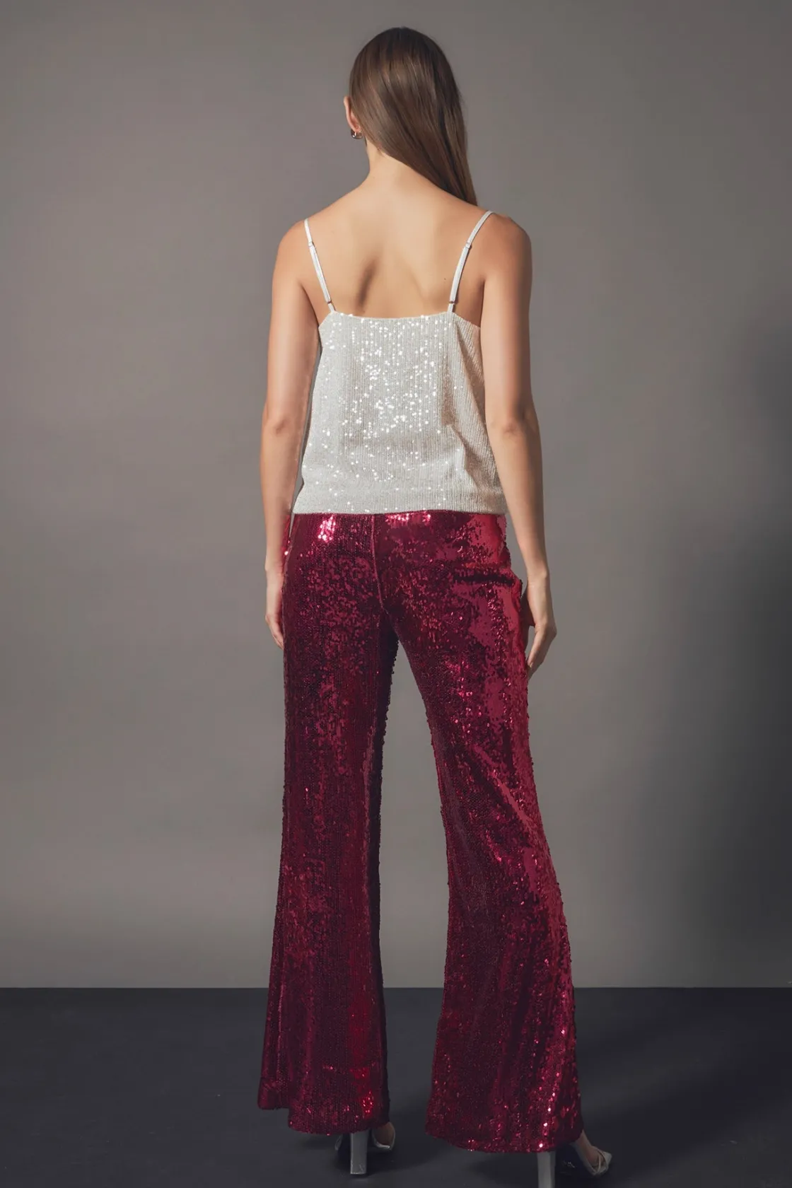 endless_rose__sequin_flar_7.webp ENDLESS ROSE Pants | Tops*- Sequin Flare Pants
