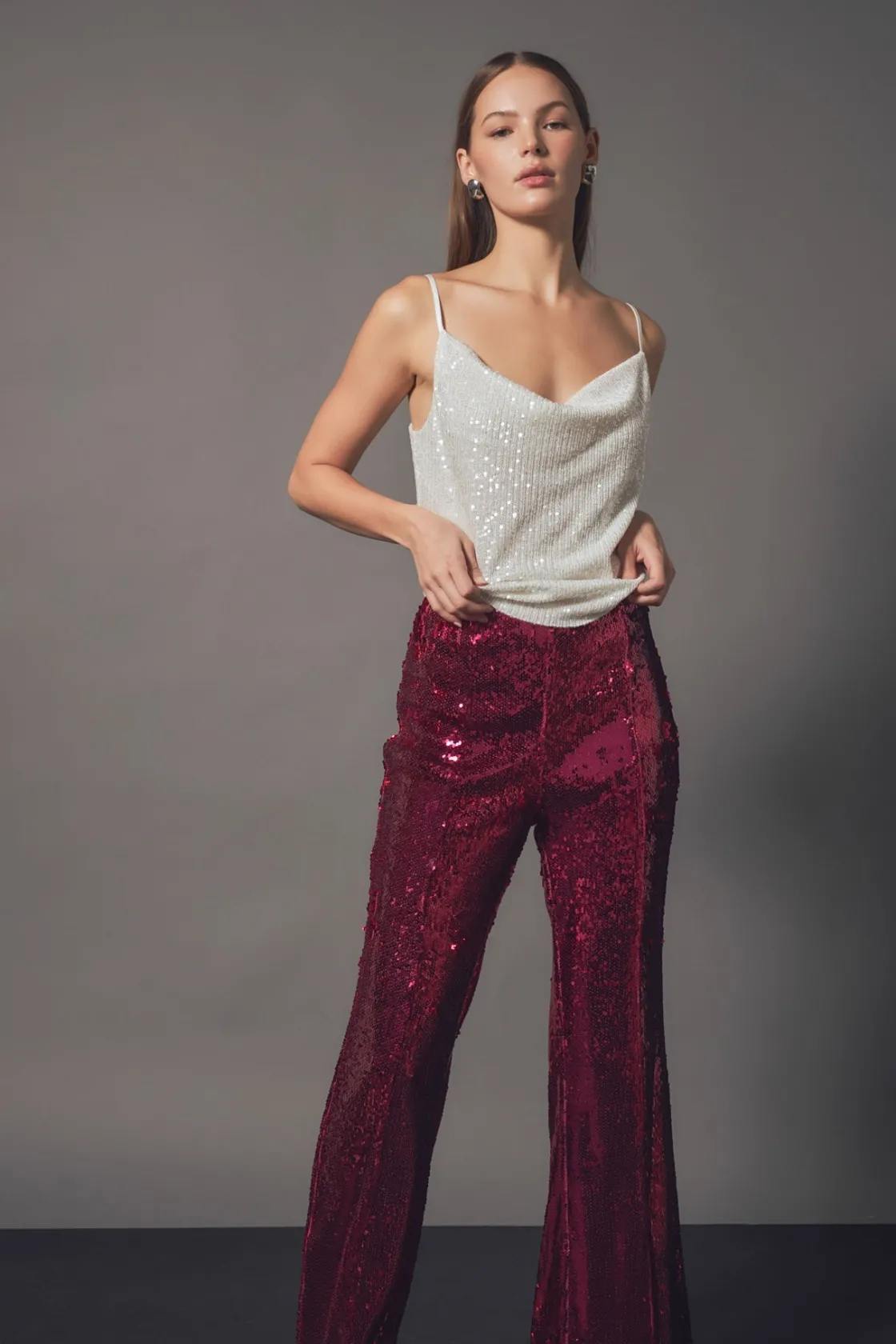 endless_rose__sequin_flar_8.webp ENDLESS ROSE Pants | Tops*- Sequin Flare Pants
