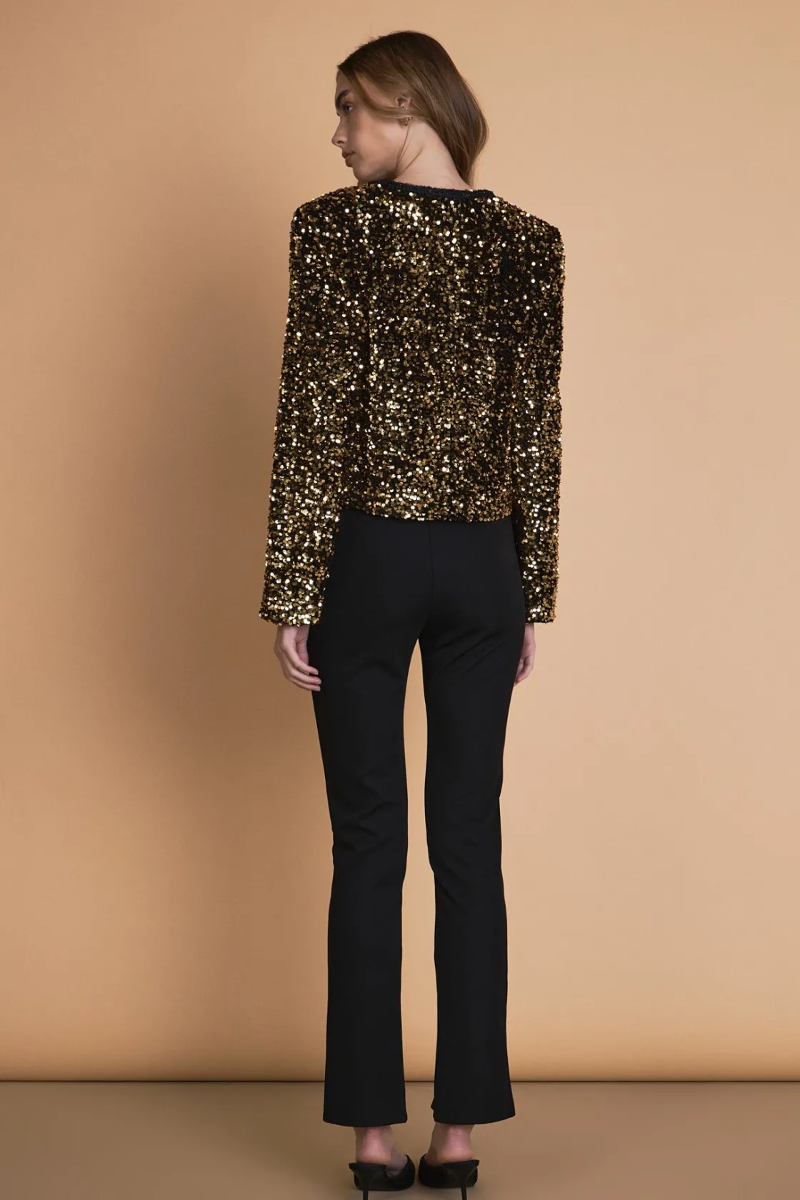 endless_rose__sequin_jack_3.webp ENDLESS ROSE Jackets & Coats | Tops*- Sequin Jacket GOLD