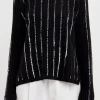 ENDLESS ROSE Sweaters & Knits | Tops*- Sequin Knit Sweater BLACK