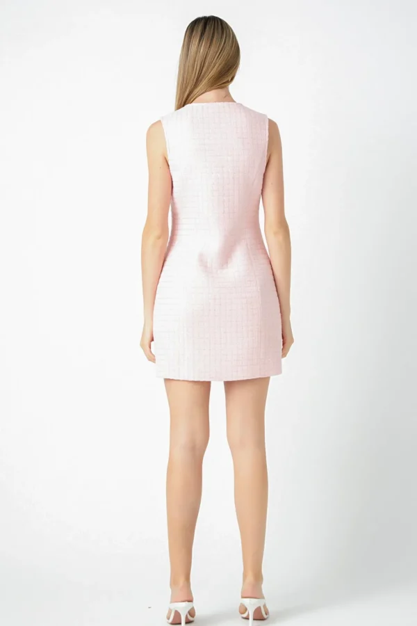 ENDLESS ROSE Tweed Dresses | Tops*- Sequin Novelty Sleeveless Mini Dress PINK