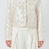 ENDLESS ROSE Matching Sets | Jackets & Coats*- Sequin Patchwork Crochet Jacket IVORY