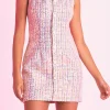 ENDLESS ROSE Sequin Dresses | Tweed Dresses*- Sequin Tweed Mini Dress PINK