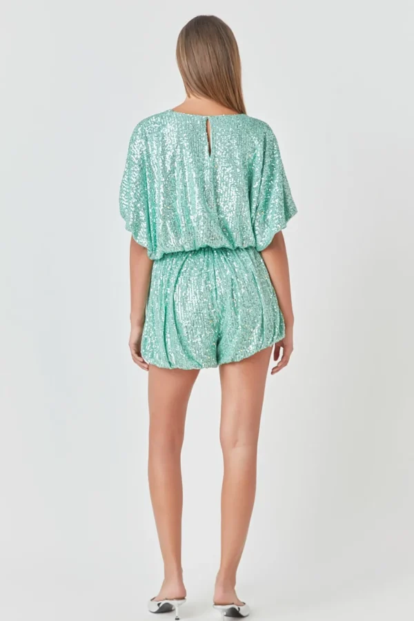 ENDLESS ROSE Shorts & Skorts | Tops*- Sequins Blouson Shorts