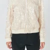 ENDLESS ROSE Jackets & Coats | Tops*- Sequins Bomber Jacket NUDE