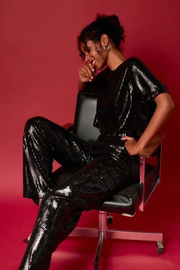 ENDLESS ROSE Matching Sets | Pants*- Sequins Cargo Pants