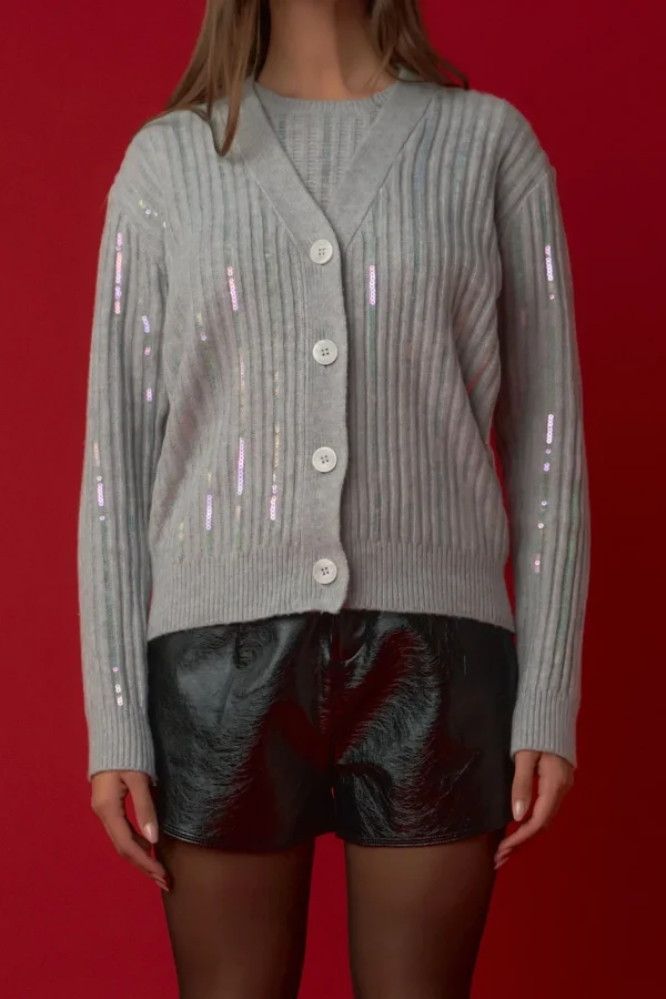 ENDLESS ROSE Sweaters & Knits | Tops*- Sequins Cardigan