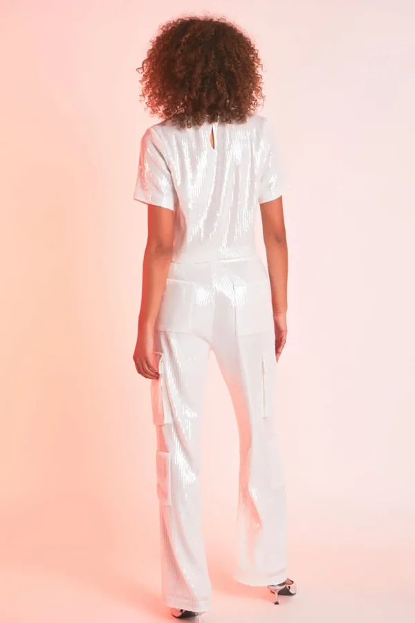 ENDLESS ROSE Matching Sets | Pants*- Sequins Cargo Pants