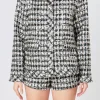ENDLESS ROSE Matching Sets | Jackets & Coats*- Sequins Check Jacket BLACK/WHITE