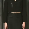 ENDLESS ROSE Jackets & Coats | Tops*- Sequins Combo Jacket BLACK