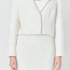 ENDLESS ROSE Jackets & Coats | Blazers*- Sequins Cropped Blazer