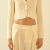 ENDLESS ROSE Sweaters & Knits | Tops*- Sequins Crop Cardigan WHITE