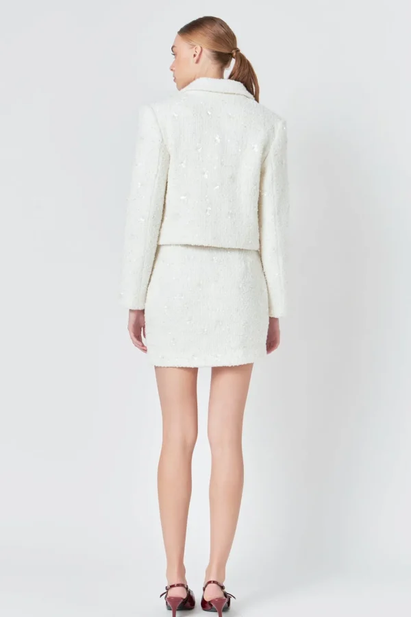 ENDLESS ROSE Jackets & Coats | Blazers*- Sequins Cropped Blazer
