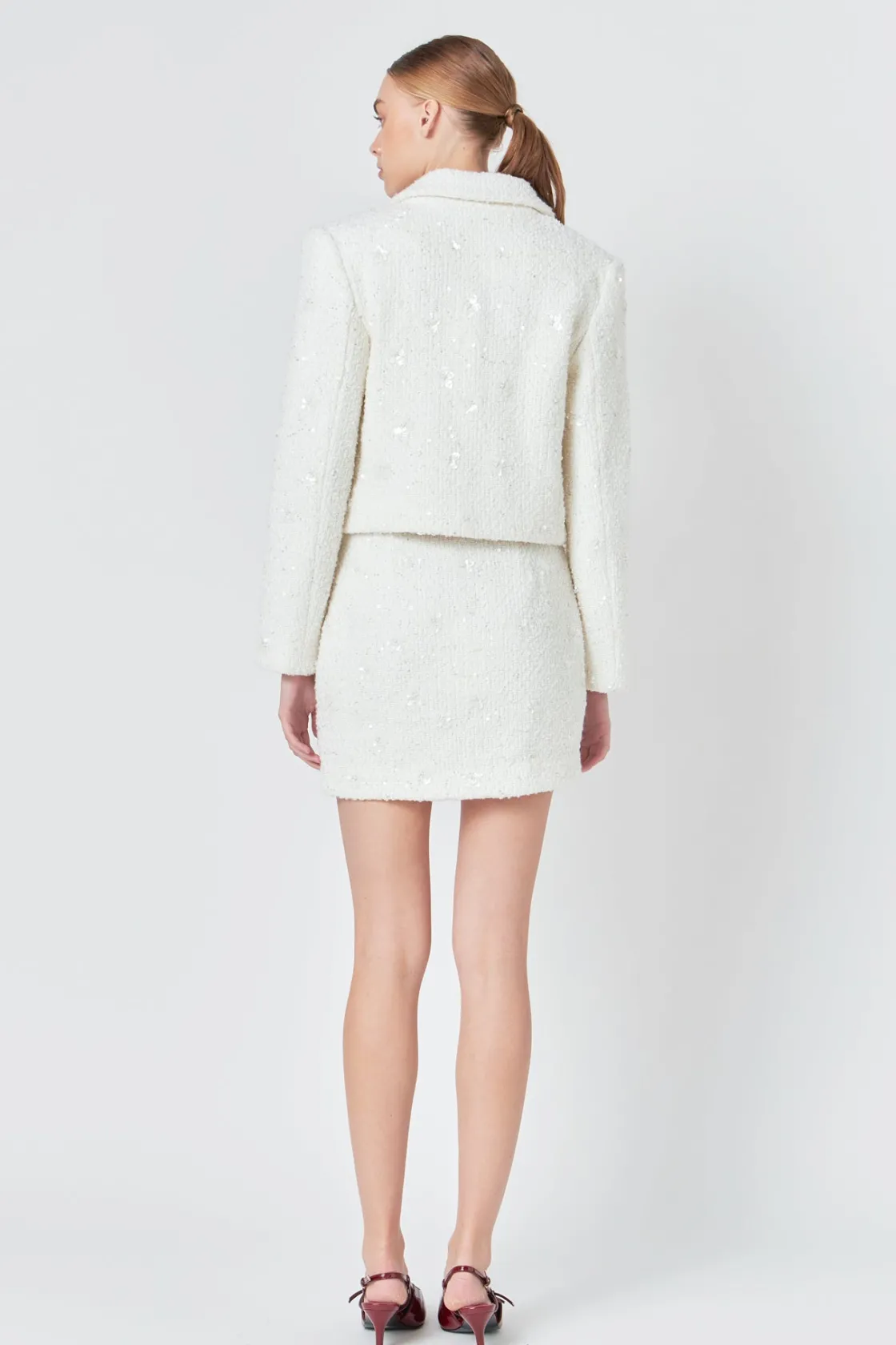 endless_rose__sequins_cro_2-1.webp ENDLESS ROSE Jackets & Coats | Blazers*- Sequins Cropped Blazer