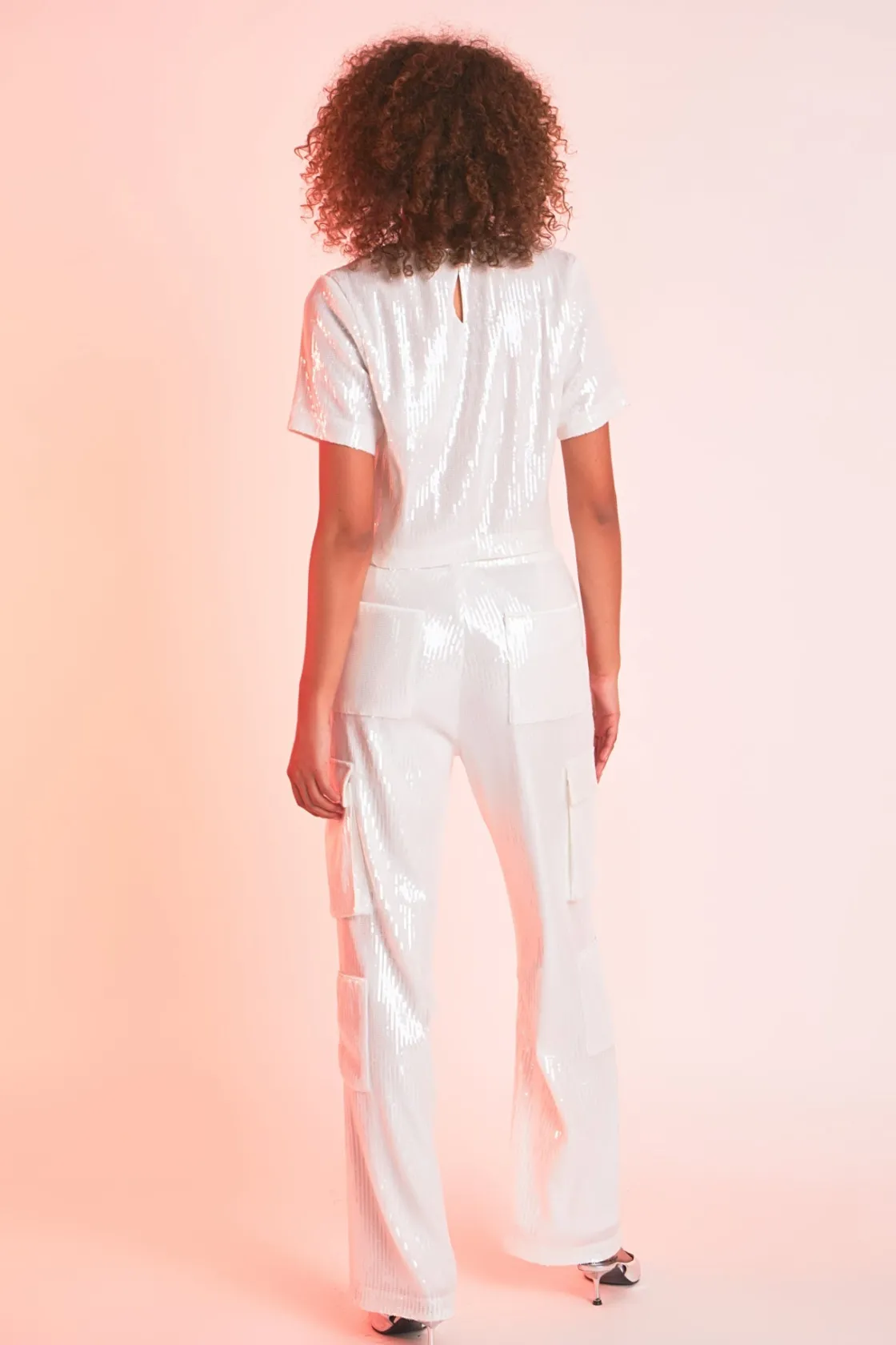 endless_rose__sequins_cro_6-2.webp ENDLESS ROSE Matching Sets | Tops*- Sequins Cropped Top