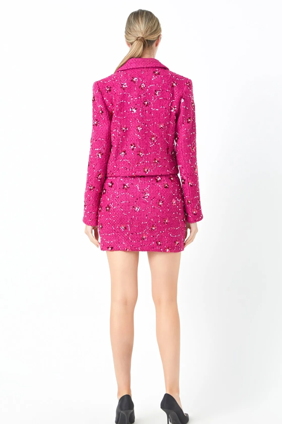endless_rose__sequins_cro_7-1.webp ENDLESS ROSE Jackets & Coats | Blazers*- Sequins Cropped Blazer