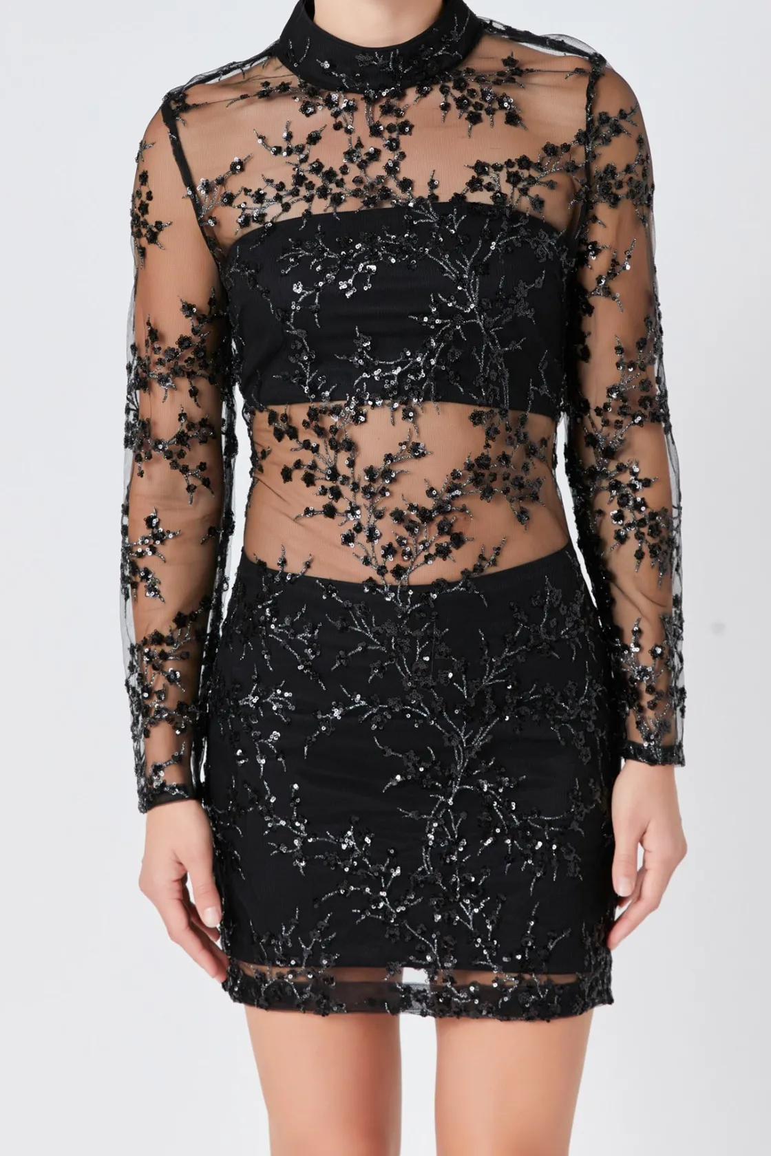 endless_rose__sequins_emb_5.webp ENDLESS ROSE Sequin Dresses | Tops*- Sequins Embroidered Mini Dress