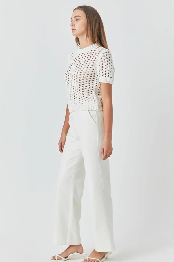 ENDLESS ROSE Tops*- Sequins Knit Top