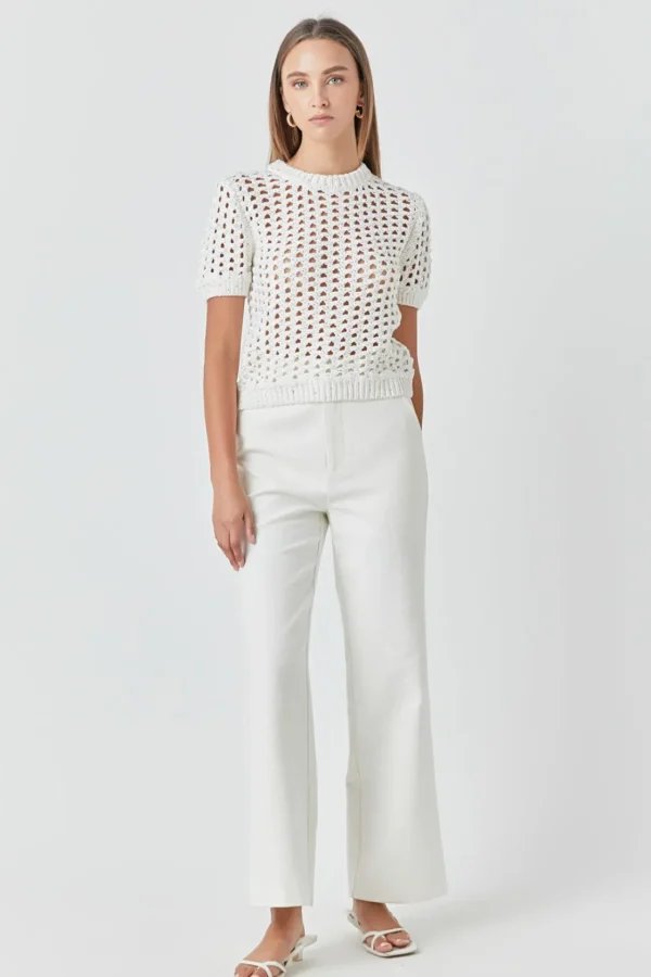 ENDLESS ROSE Tops*- Sequins Knit Top