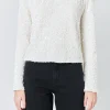ENDLESS ROSE Matching Sets | Tops*- Sequins Long Sleeve Top IVORY