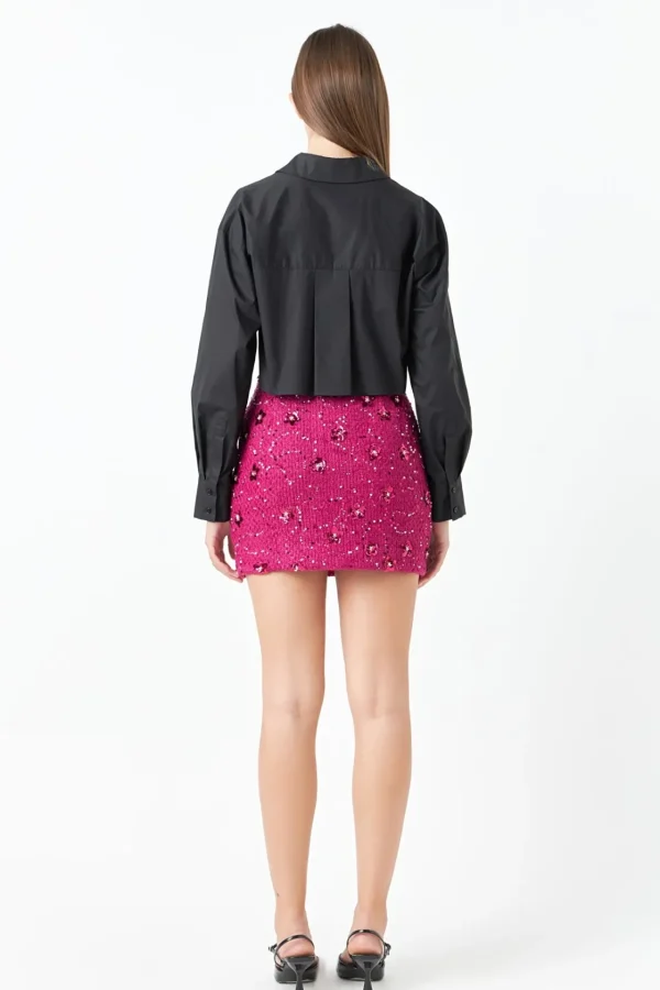 ENDLESS ROSE Skirts | Tops*- Sequins Mini Skirt