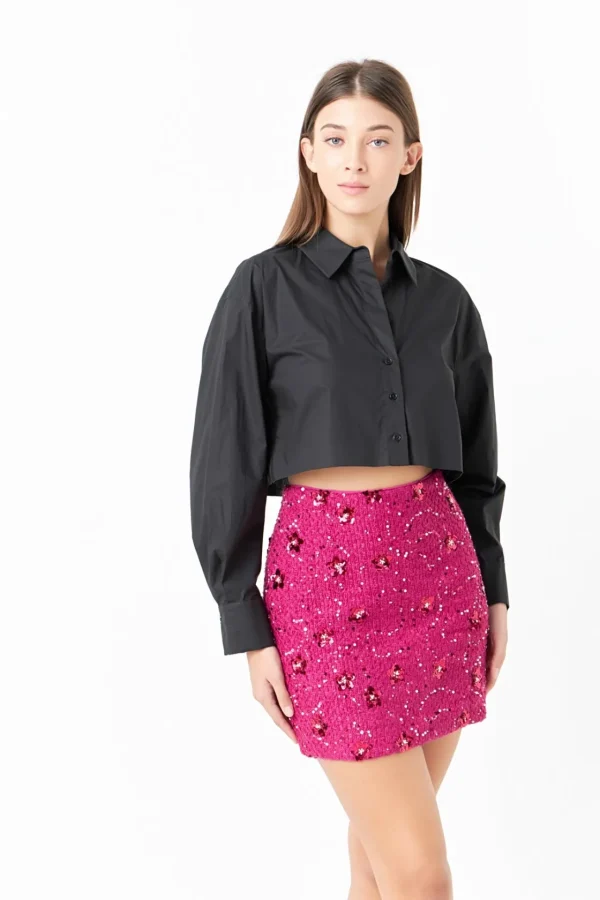 ENDLESS ROSE Skirts | Tops*- Sequins Mini Skirt