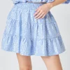 ENDLESS ROSE Sweaters & Knits | Matching Sets*- Sequins Ruffled Mini Skirt POWDERBLUE