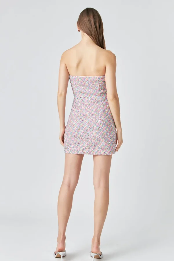 ENDLESS ROSE Sequin Dresses | Bodycon Dresses*- Sequins Strapless Mini Dress CONFETTI