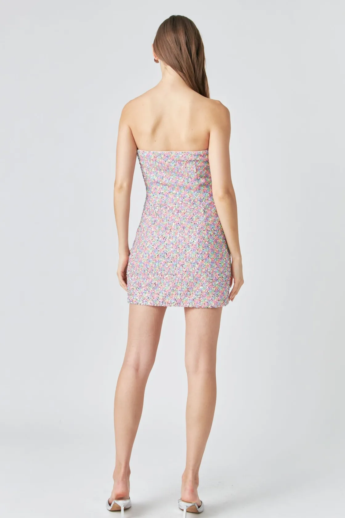endless_rose__sequins_str_2-2.webp ENDLESS ROSE Sequin Dresses | Bodycon Dresses*- Sequins Strapless Mini Dress CONFETTI