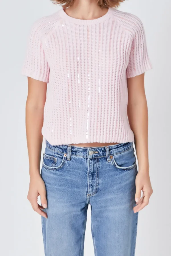 ENDLESS ROSE Sweaters & Knits | Tops*- Sequins Sweater Top