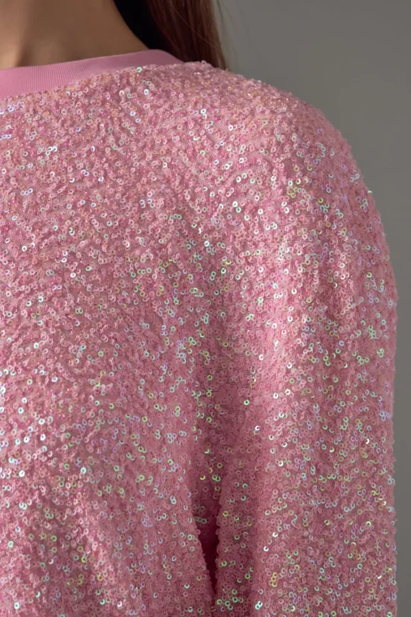 ENDLESS ROSE Sweaters & Knits | Tops*- Sequins Sweater PINK
