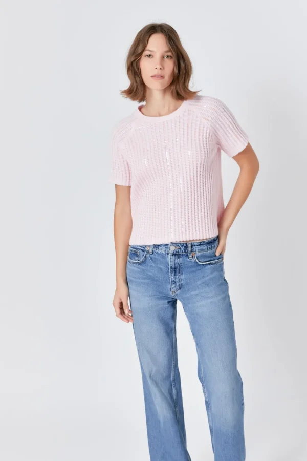 ENDLESS ROSE Sweaters & Knits | Tops*- Sequins Sweater Top