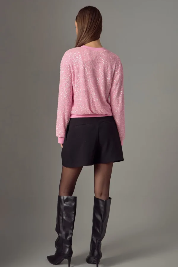 ENDLESS ROSE Sweaters & Knits | Tops*- Sequins Sweater PINK