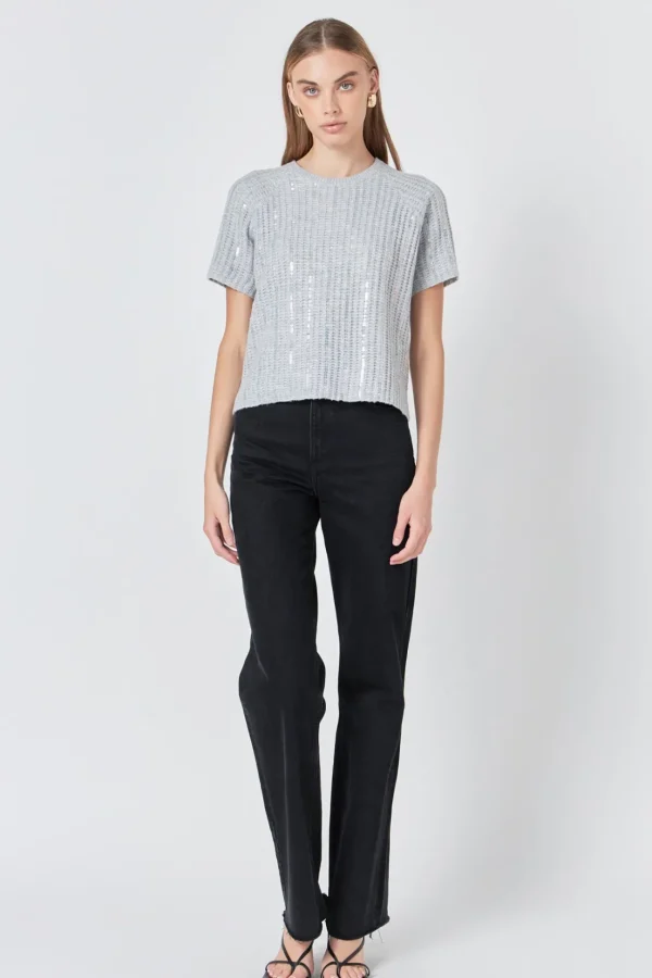 ENDLESS ROSE Sweaters & Knits | Tops*- Sequins Sweater Top