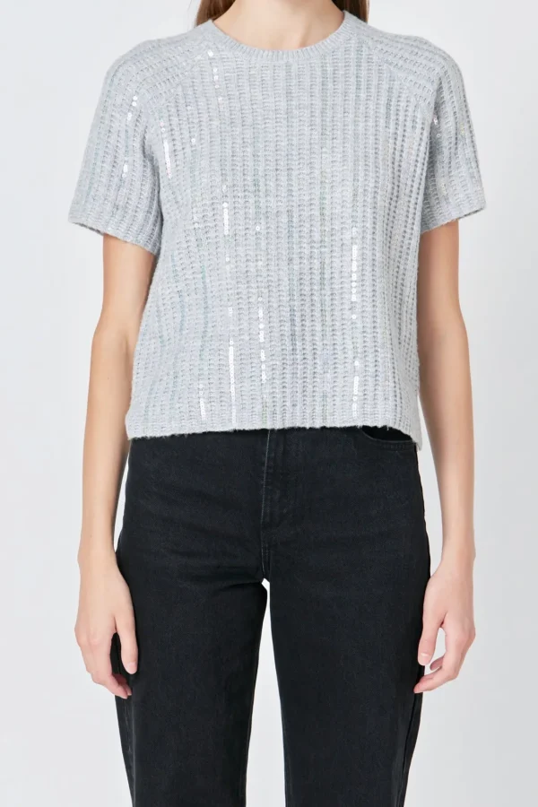 ENDLESS ROSE Sweaters & Knits | Tops*- Sequins Sweater Top