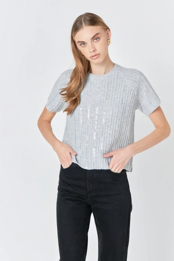 ENDLESS ROSE Sweaters & Knits | Tops*- Sequins Sweater Top