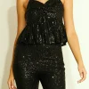 ENDLESS ROSE Tops*- Sequins Tank Top