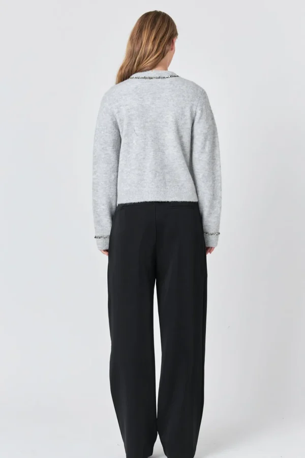 ENDLESS ROSE Sweaters & Knits | Tops*- Sequins Trim Cardigan