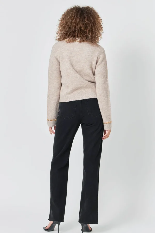 ENDLESS ROSE Sweaters & Knits | Tops*- Sequins Trim Cardigan