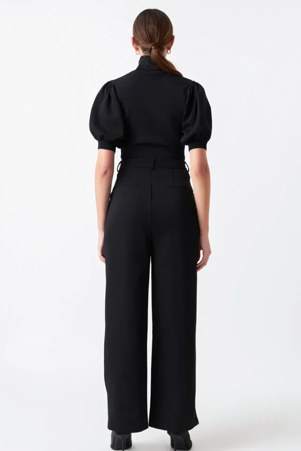 ENDLESS ROSE Sweaters & Knits | Tops*- Sheen Bow Tie Sweater JETBLACK