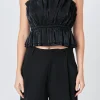 ENDLESS ROSE Tops*- Sheen Ruffled Strapless Top