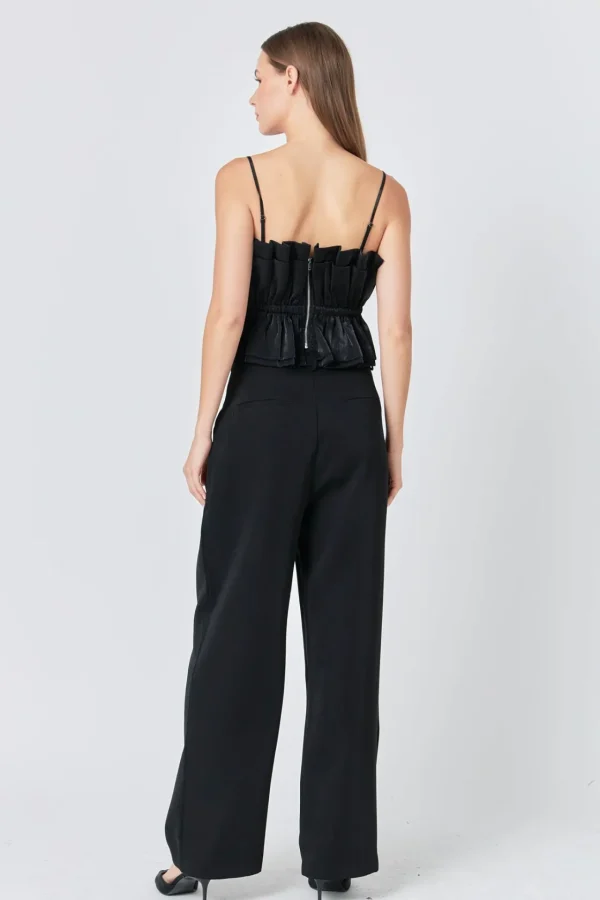 ENDLESS ROSE Tops*- Sheen Ruffled Strapless Top