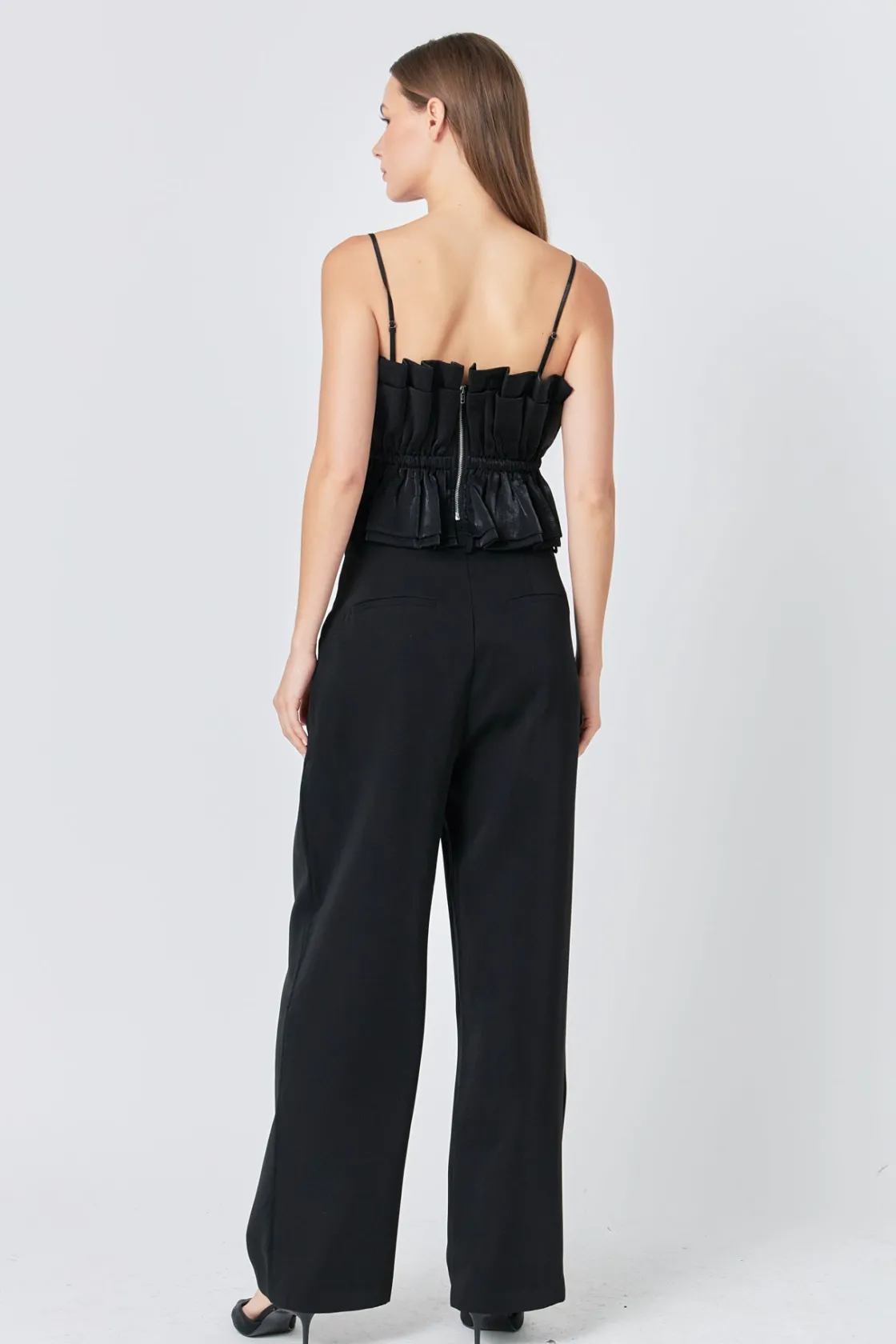 endless_rose__sheen_ruffl_2.webp ENDLESS ROSE Tops*- Sheen Ruffled Strapless Top